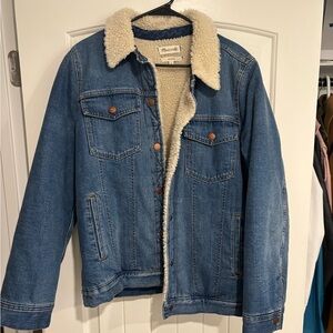 Sherpa lined jean jacket